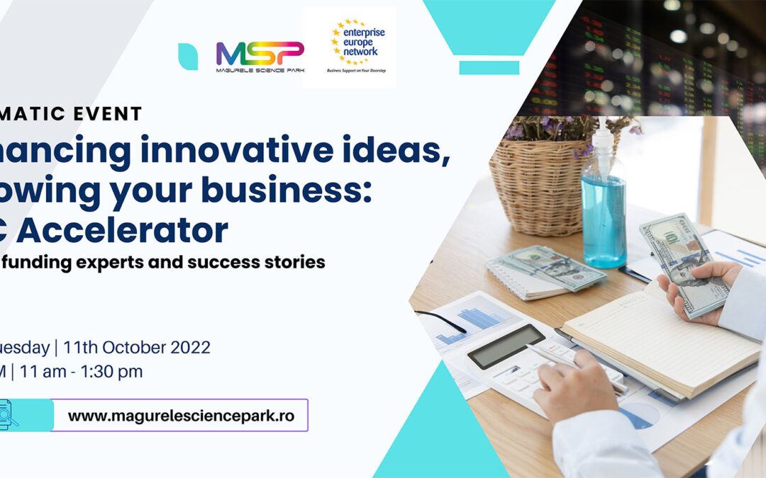 Thematic event | Funding innovative ideas, growing your business: EIC Accelerator